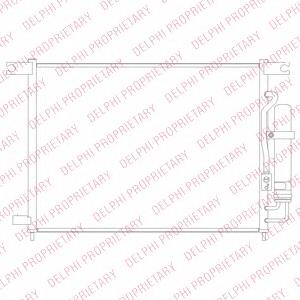 TSP0225694 Delphi condensador aire acondicionado