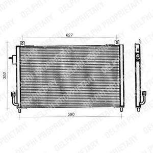 TSP0225357 Delphi condensador aire acondicionado