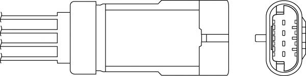 OPH033 Beru sonda lambda sensor de oxigeno post catalizador