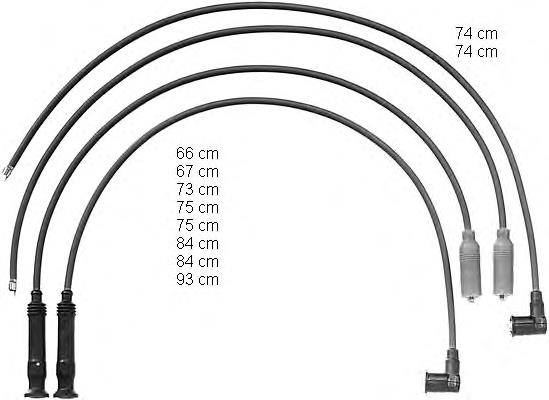 ZEF1006 Beru juego de cables de encendido