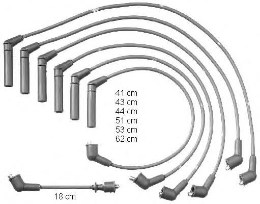 ZEF1328 Beru juego de cables de encendido