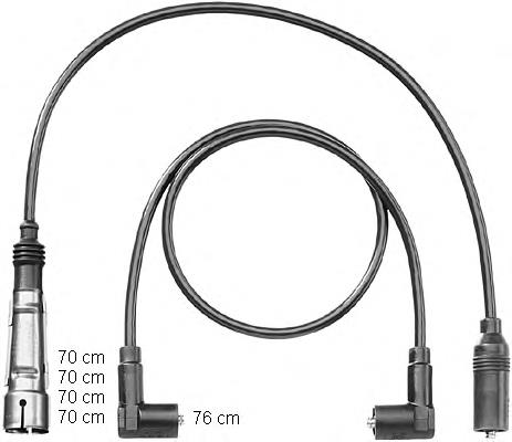 ZEF1198 Beru juego de cables de encendido