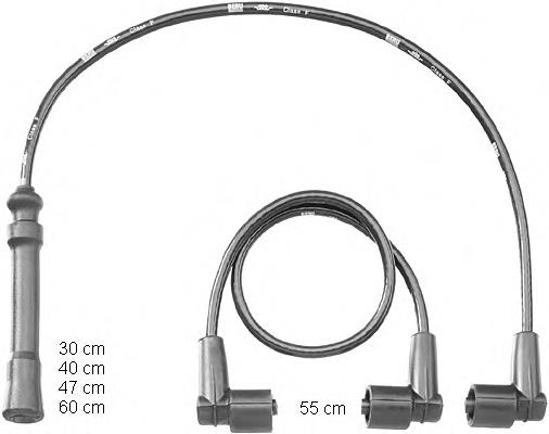 ZEF1262 Beru juego de cables de encendido