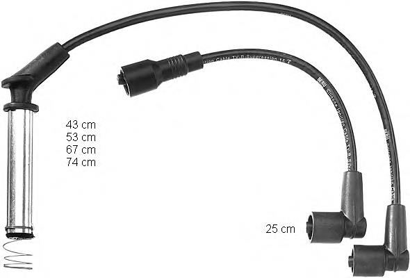 ZEF726 Beru juego de cables de encendido