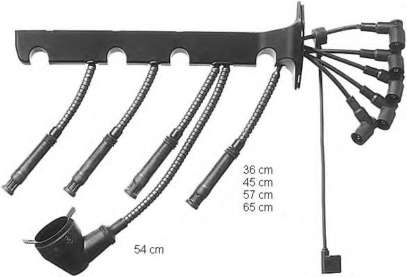 Juego de cables de encendido ZEF611 Beru