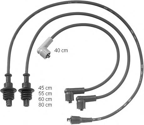 ZEF745 Beru juego de cables de encendido