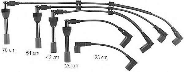  Juego de cables de encendido para Porsche 944 