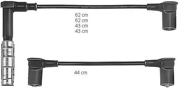 ZEF585 Beru juego de cables de encendido