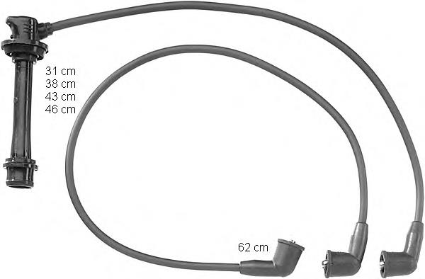 Juego de cables de encendido ZEF927 Beru