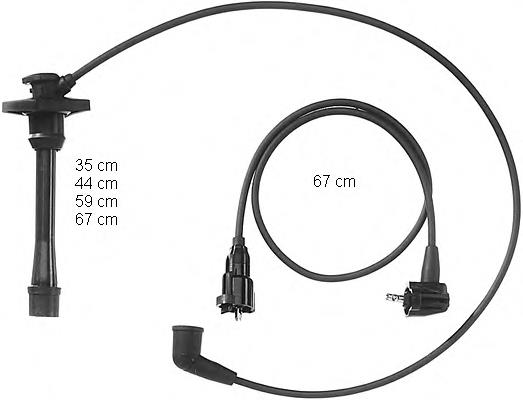 ZEF831 Beru juego de cables de encendido