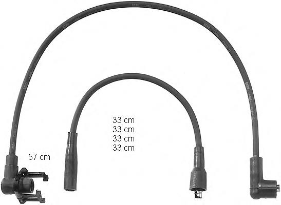 ZEF797 Beru juego de cables de encendido