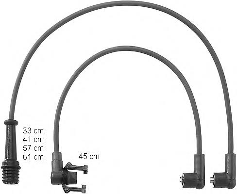 ZEF800 Beru juego de cables de encendido