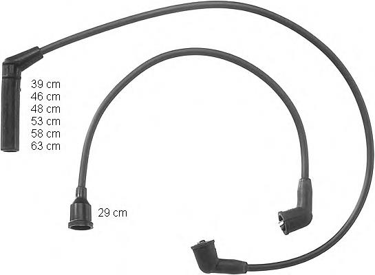 ZEF884 Beru juego de cables de encendido