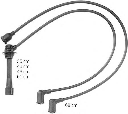 ZEF863 Beru juego de cables de encendido