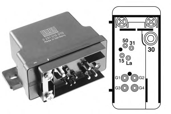 GR070 Beru relé de bujía de precalentamiento