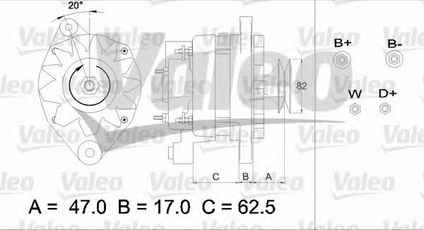 436394 VALEO alternador