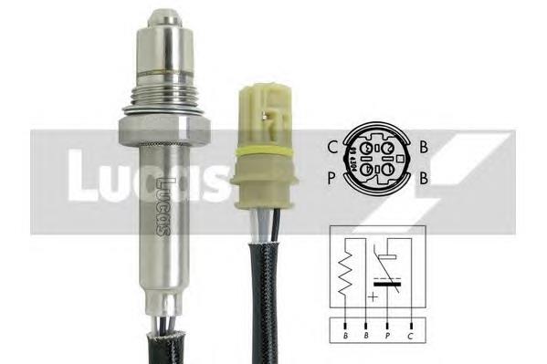 LEB615 Lucas sonda lambda, sensor de oxígeno antes del catalizador derecho