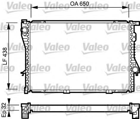 731766 VALEO radiador refrigeración del motor