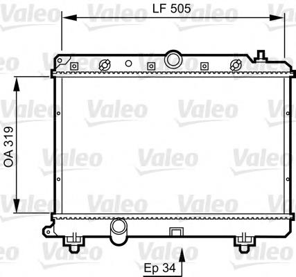 731817 VALEO radiador refrigeración del motor