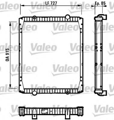 732337 VALEO radiador refrigeración del motor