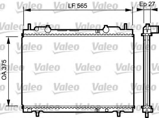 731973 VALEO radiador refrigeración del motor