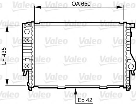 732099 VALEO radiador refrigeración del motor