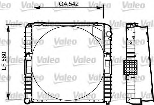 731534 VALEO radiador refrigeración del motor