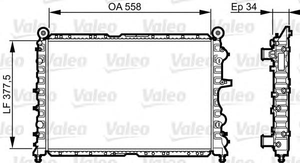 731592 VALEO radiador refrigeración del motor