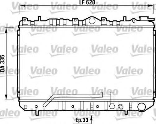 Radiador refrigeración del motor 731454 VALEO