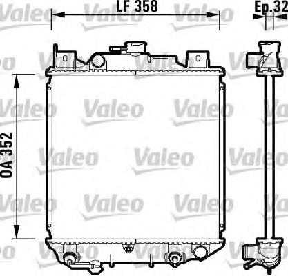 734203 VALEO radiador refrigeración del motor