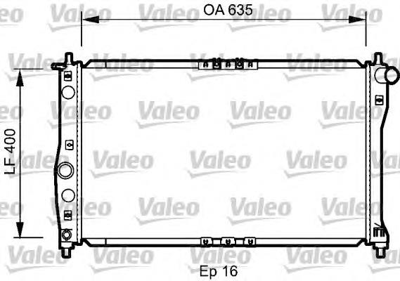 734248 VALEO radiador refrigeración del motor