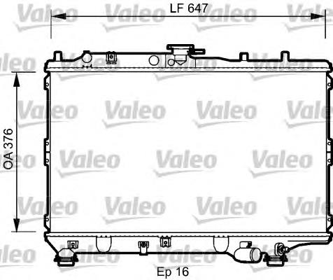 734264 VALEO radiador refrigeración del motor