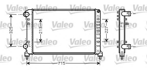 734226 VALEO radiador refrigeración del motor