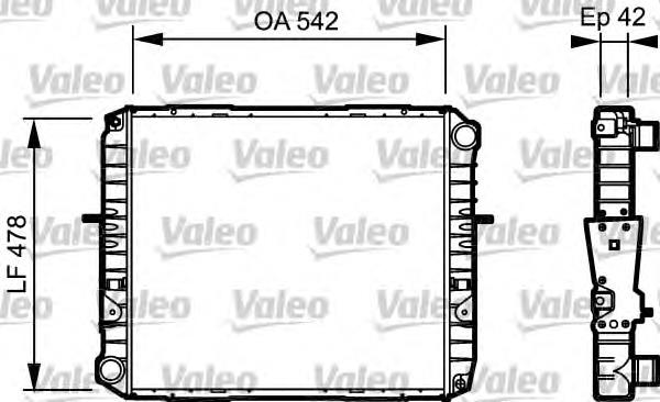 733483 VALEO radiador refrigeración del motor