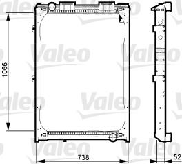 732972 VALEO radiador refrigeración del motor