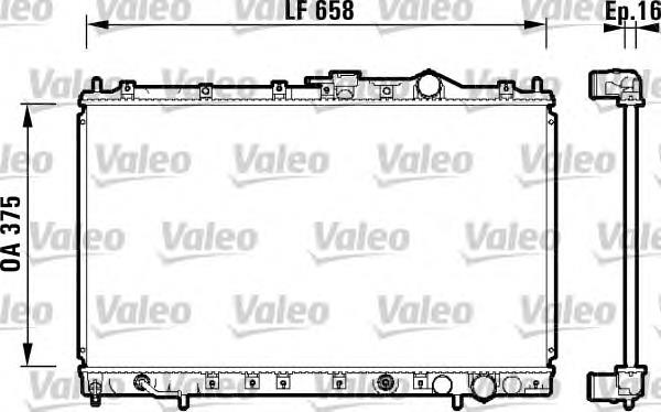 734138 VALEO radiador refrigeración del motor