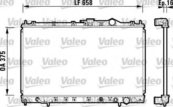 734136 VALEO radiador refrigeración del motor