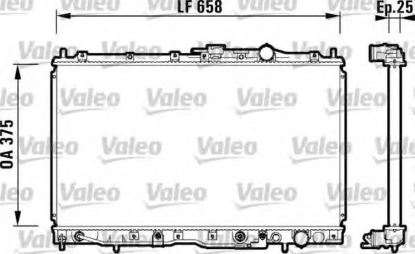 734135 VALEO radiador refrigeración del motor