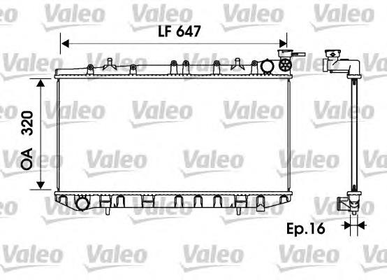 734151 VALEO radiador refrigeración del motor