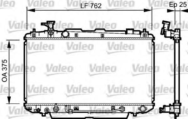 734493 VALEO radiador refrigeración del motor