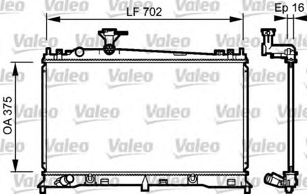 734483 VALEO radiador refrigeración del motor