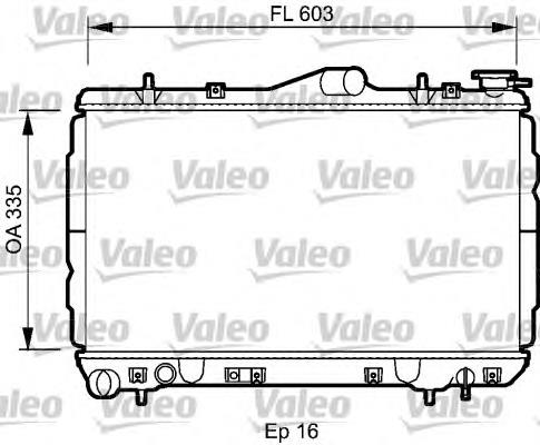 734587 VALEO radiador refrigeración del motor