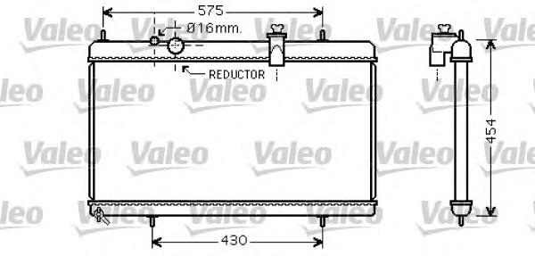 734452 VALEO radiador refrigeración del motor