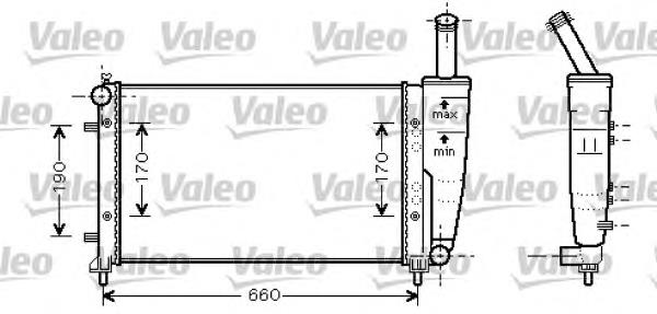 734457 VALEO radiador refrigeración del motor