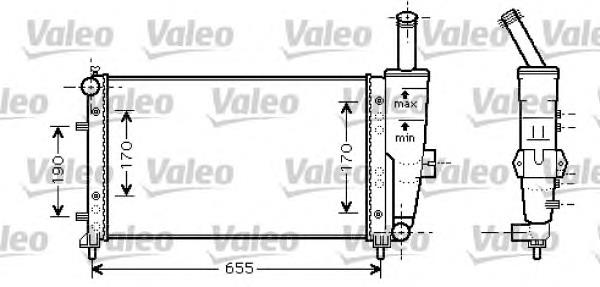 734459 VALEO radiador refrigeración del motor