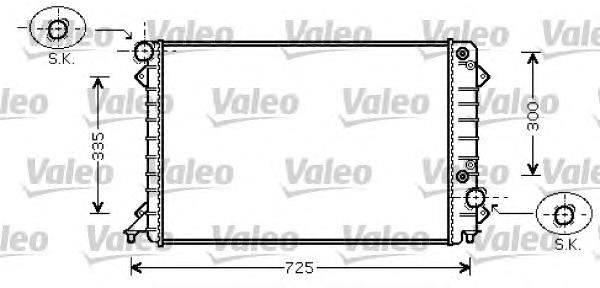 734755 VALEO radiador refrigeración del motor