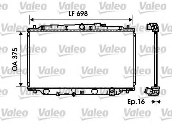 734624 VALEO radiador refrigeración del motor