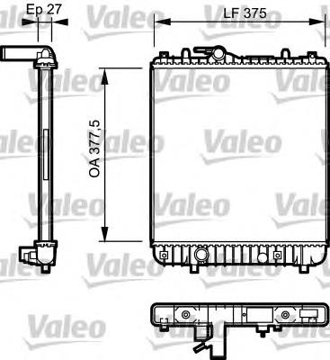 734330 VALEO radiador refrigeración del motor