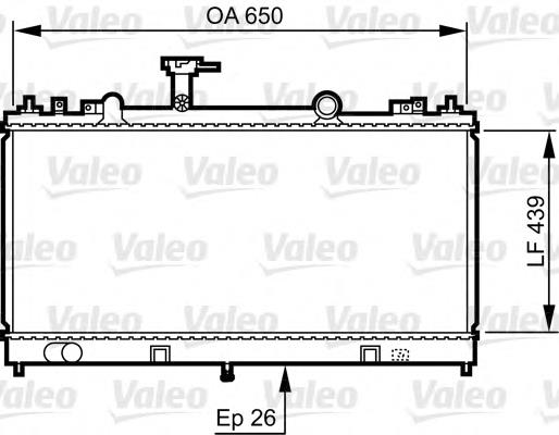 734410 VALEO radiador refrigeración del motor