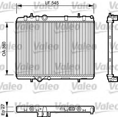 734423 VALEO radiador refrigeración del motor